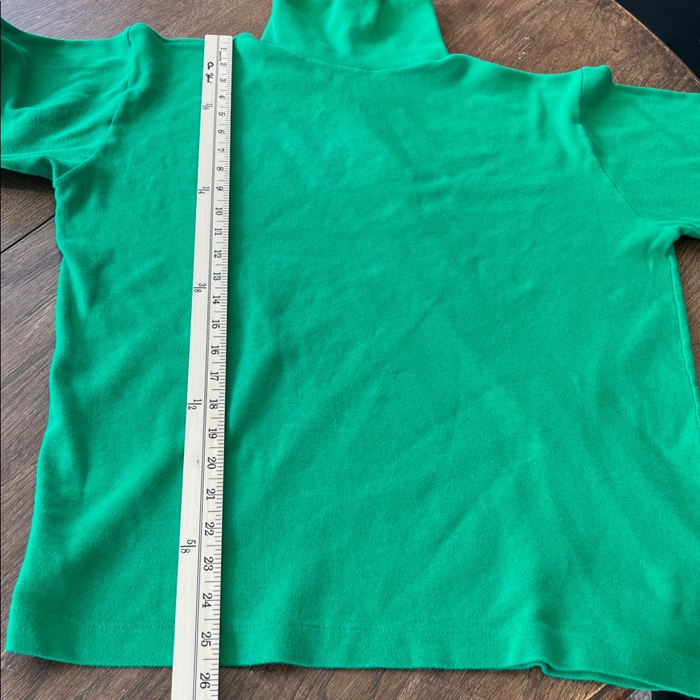 The Eagle’s Eye vintage bright green 100% cotton turtleneck size XL - Picture 8 of 8